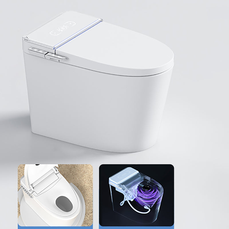 White Smart Toilet Elongated Bidet Seat with Unlimited Warm Water Yes Clearhalo 'Bathroom Remodel & Bathroom Fixtures' 'Bidets' 'Home Improvement' 'home_improvement' 'home_improvement_bidets' 'Toilets & Bidets' 7398477