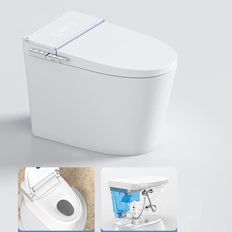 White Smart Toilet Elongated Bidet Seat with Unlimited Warm Water No Clearhalo 'Bathroom Remodel & Bathroom Fixtures' 'Bidets' 'Home Improvement' 'home_improvement' 'home_improvement_bidets' 'Toilets & Bidets' 7398478
