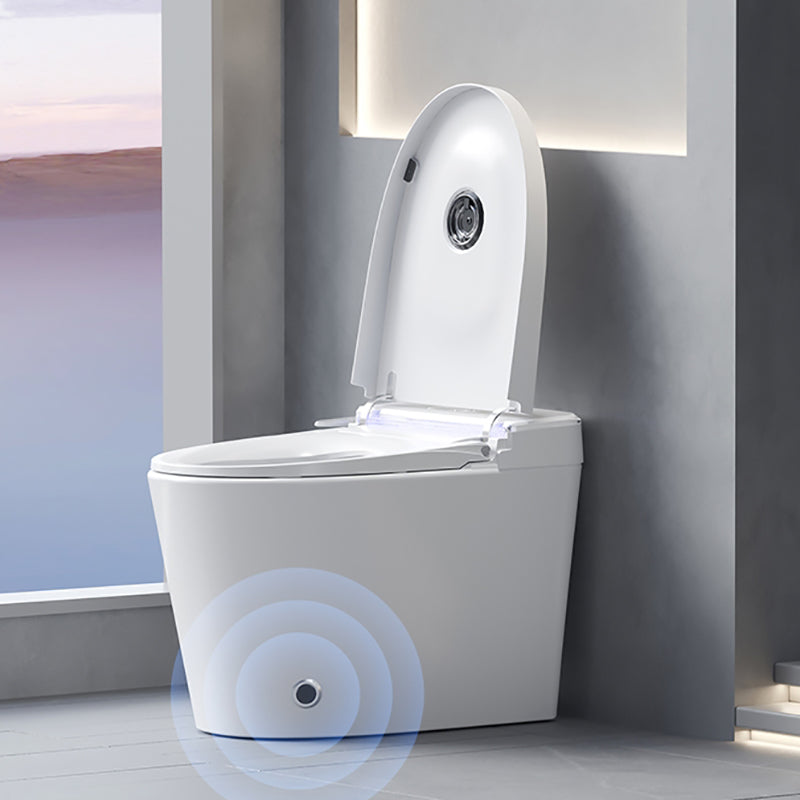 White Smart Toilet Elongated Bidet Seat with Unlimited Warm Water Clearhalo 'Bathroom Remodel & Bathroom Fixtures' 'Bidets' 'Home Improvement' 'home_improvement' 'home_improvement_bidets' 'Toilets & Bidets' 7398480