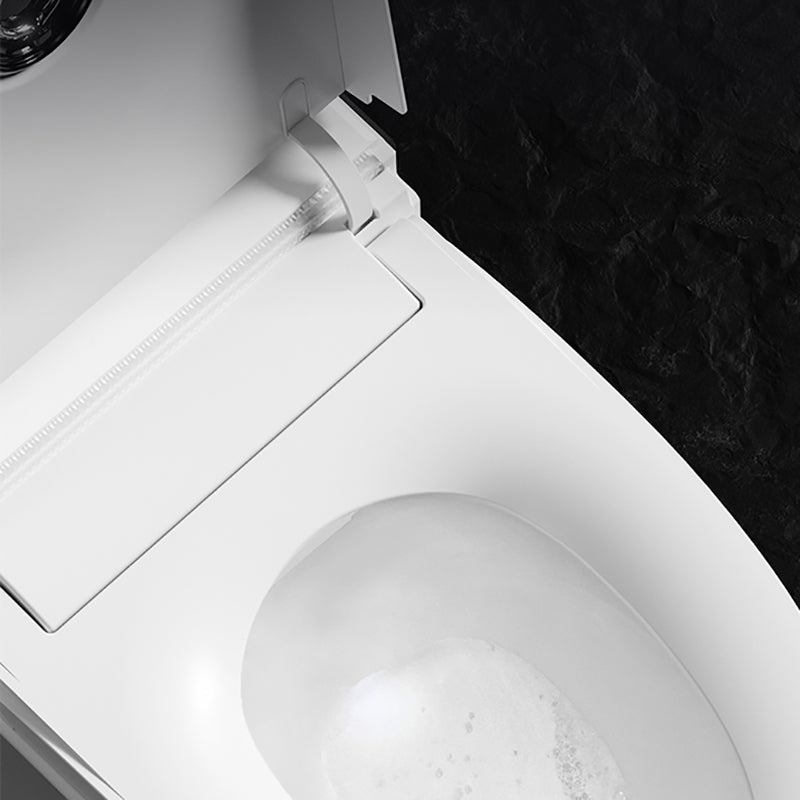 White Smart Toilet Elongated Bidet Seat with Unlimited Warm Water Clearhalo 'Bathroom Remodel & Bathroom Fixtures' 'Bidets' 'Home Improvement' 'home_improvement' 'home_improvement_bidets' 'Toilets & Bidets' 7398483