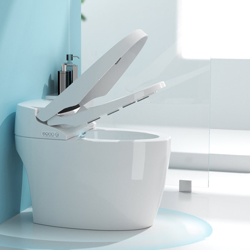 Temperature Control Floor Mount Bidet Elongated Smart Bidet in White Clearhalo 'Bathroom Remodel & Bathroom Fixtures' 'Bidets' 'Home Improvement' 'home_improvement' 'home_improvement_bidets' 'Toilets & Bidets' 7398505