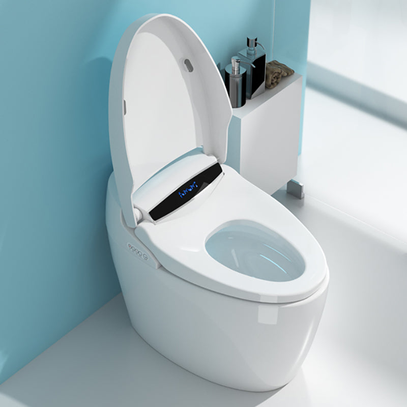 Temperature Control Floor Mount Bidet Elongated Smart Bidet in White Clearhalo 'Bathroom Remodel & Bathroom Fixtures' 'Bidets' 'Home Improvement' 'home_improvement' 'home_improvement_bidets' 'Toilets & Bidets' 7398507