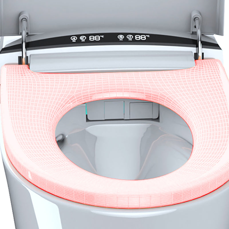 Elongated Toilet Seat Bidet White One-Piece Smart Toilet Bidet with Unlimited Warm Water Clearhalo 'Bathroom Remodel & Bathroom Fixtures' 'Bidets' 'Home Improvement' 'home_improvement' 'home_improvement_bidets' 'Toilets & Bidets' 7402536