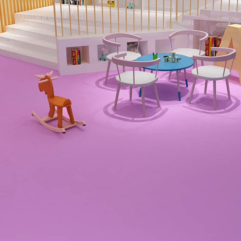 Waterproof PVC Flooring Pure Color Fire Resistant Self-Stick PVC Flooring Rose Red Clearhalo 'Flooring 'Home Improvement' 'home_improvement' 'home_improvement_vinyl_flooring' 'Vinyl Flooring' 'vinyl_flooring' Walls and Ceiling' 7403337