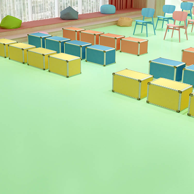 Waterproof PVC Flooring Pure Color Fire Resistant Self-Stick PVC Flooring Light Green Clearhalo 'Flooring 'Home Improvement' 'home_improvement' 'home_improvement_vinyl_flooring' 'Vinyl Flooring' 'vinyl_flooring' Walls and Ceiling' 7403338