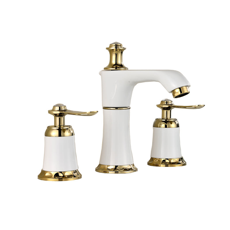 Glam Bath Faucet Trim Deck Mounted Lever Handle Swivel Spout Bathtub Faucet Clearhalo 'Bathroom Remodel & Bathroom Fixtures' 'Bathtub Faucets' 'bathtub_faucets' 'Home Improvement' 'home_improvement' 'home_improvement_bathtub_faucets' 7403799