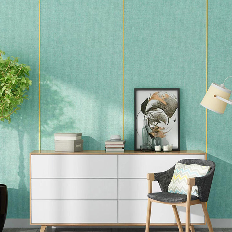 Contemporary Style Wall Panel Linen Living Room Peel and Stick Wall Paneling Light Green Clearhalo 'Flooring 'Home Improvement' 'home_improvement' 'home_improvement_wall_paneling' 'Wall Paneling' 'wall_paneling' 'Walls & Ceilings' Walls and Ceiling' 7405646