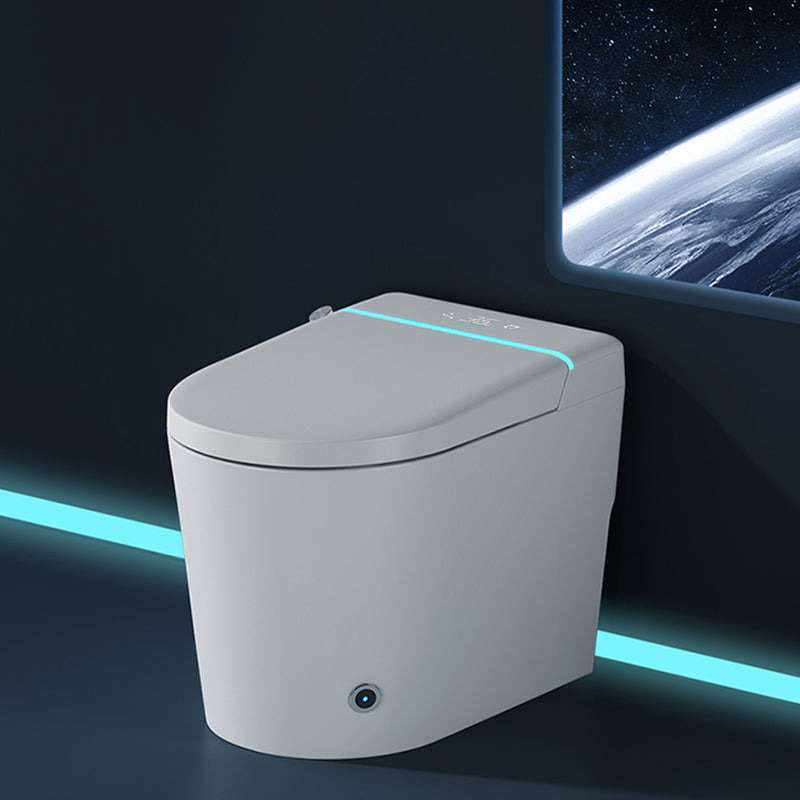 Elongated Vitreous China Bidets Bidet Seat White All-In-One Smart Toilet Clearhalo 'Bathroom Remodel & Bathroom Fixtures' 'Bidets' 'Home Improvement' 'home_improvement' 'home_improvement_bidets' 'Toilets & Bidets' 7406291