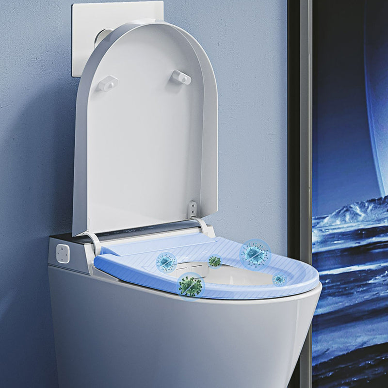 Vitreous China Bidets Bidets Toilet Temperature Control Elongated Seat Bidet in White Clearhalo 'Bathroom Remodel & Bathroom Fixtures' 'Bidets' 'Home Improvement' 'home_improvement' 'home_improvement_bidets' 'Toilets & Bidets' 7406308