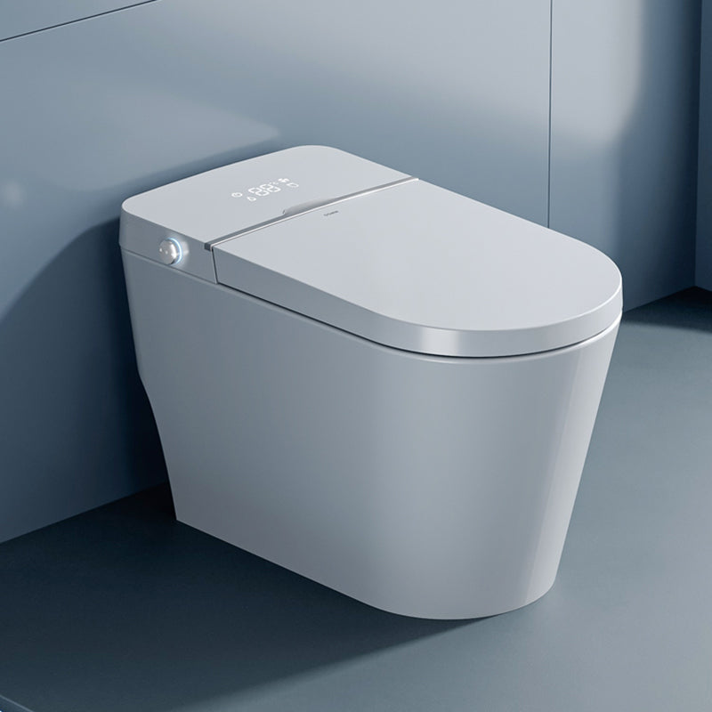 White Finish Antimicrobial One Pieces Smart Toilet Elongated Bidet Seat Clearhalo 'Bathroom Remodel & Bathroom Fixtures' 'Bidets' 'Home Improvement' 'home_improvement' 'home_improvement_bidets' 'Toilets & Bidets' 7406313