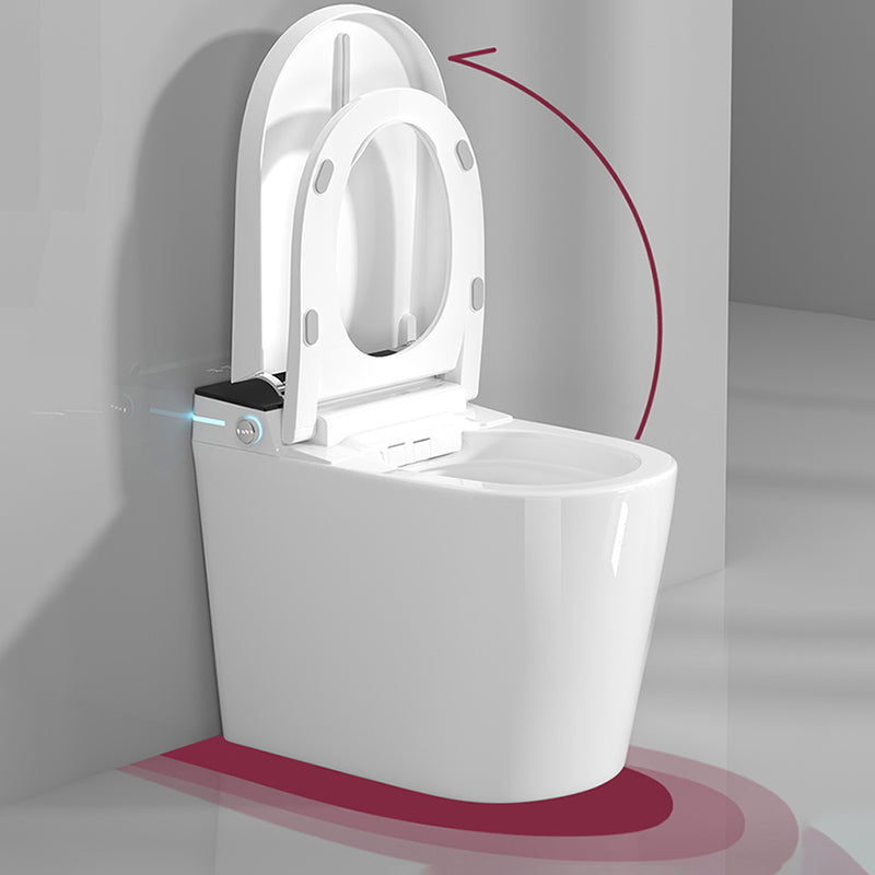 White All-In-One Smart Toilet Seat with Wireless Remote Control Clearhalo 'Bathroom Remodel & Bathroom Fixtures' 'Bidets' 'Home Improvement' 'home_improvement' 'home_improvement_bidets' 'Toilets & Bidets' 7409800