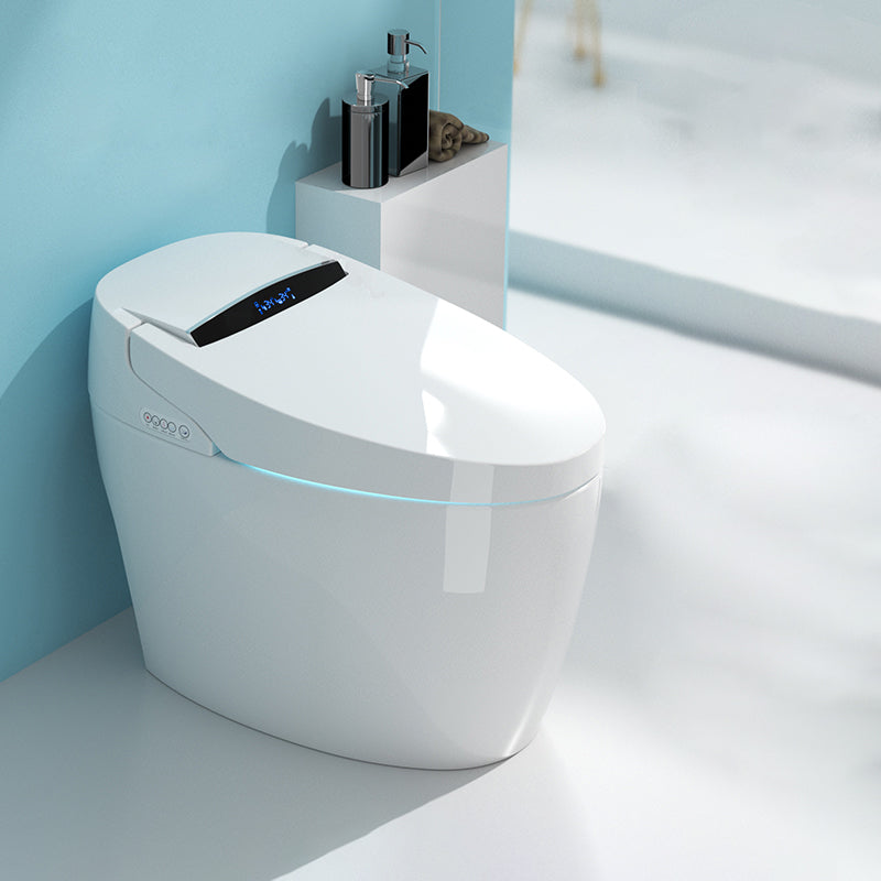 Elongated All-in-One Bidet White One-Piece Smart Toilet Bidet with Heated Seat Clearhalo 'Bathroom Remodel & Bathroom Fixtures' 'Bidets' 'Home Improvement' 'home_improvement' 'home_improvement_bidets' 'Toilets & Bidets' 7409809