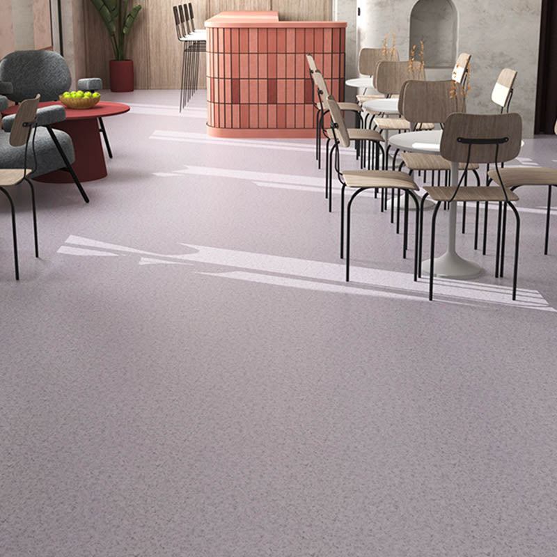 Waterproof PVC Flooring Self-Stick Fire Resistant PVC Flooring Light Purple Clearhalo 'Flooring 'Home Improvement' 'home_improvement' 'home_improvement_vinyl_flooring' 'Vinyl Flooring' 'vinyl_flooring' Walls and Ceiling' 7410305