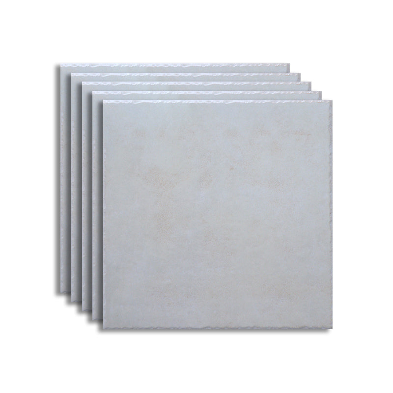 Floor Tiles Square Ceramic Matte Vintage Scratch Resistant Floor Tiles Light Gray Clearhalo 'Floor Tiles & Wall Tiles' 'floor_tiles_wall_tiles' 'Flooring 'Home Improvement' 'home_improvement' 'home_improvement_floor_tiles_wall_tiles' Walls and Ceiling' 7410585