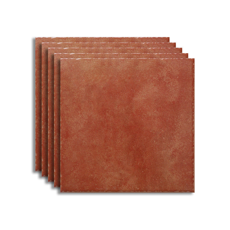 Floor Tiles Square Ceramic Matte Vintage Scratch Resistant Floor Tiles Chocolate Clearhalo 'Floor Tiles & Wall Tiles' 'floor_tiles_wall_tiles' 'Flooring 'Home Improvement' 'home_improvement' 'home_improvement_floor_tiles_wall_tiles' Walls and Ceiling' 7410601