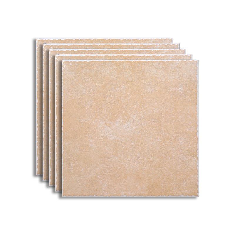 Floor Tiles Square Ceramic Matte Vintage Scratch Resistant Floor Tiles Nude Clearhalo 'Floor Tiles & Wall Tiles' 'floor_tiles_wall_tiles' 'Flooring 'Home Improvement' 'home_improvement' 'home_improvement_floor_tiles_wall_tiles' Walls and Ceiling' 7410603