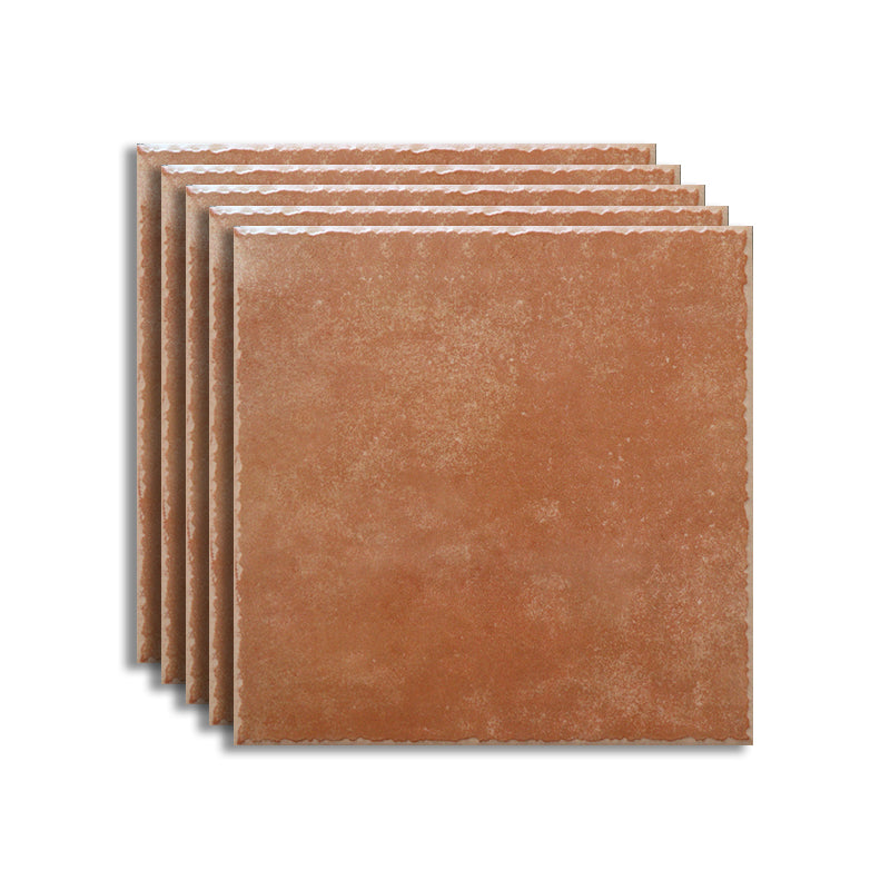 Floor Tiles Square Ceramic Matte Vintage Scratch Resistant Floor Tiles Tan Clearhalo 'Floor Tiles & Wall Tiles' 'floor_tiles_wall_tiles' 'Flooring 'Home Improvement' 'home_improvement' 'home_improvement_floor_tiles_wall_tiles' Walls and Ceiling' 7410605