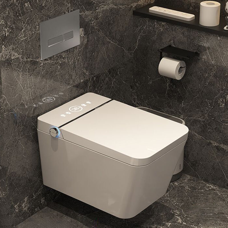 Minimalist Wall Mounted Bidet Foot Sensor White Temperature Control Clearhalo 'Bathroom Remodel & Bathroom Fixtures' 'Bidets' 'Home Improvement' 'home_improvement' 'home_improvement_bidets' 'Toilets & Bidets' 7411731