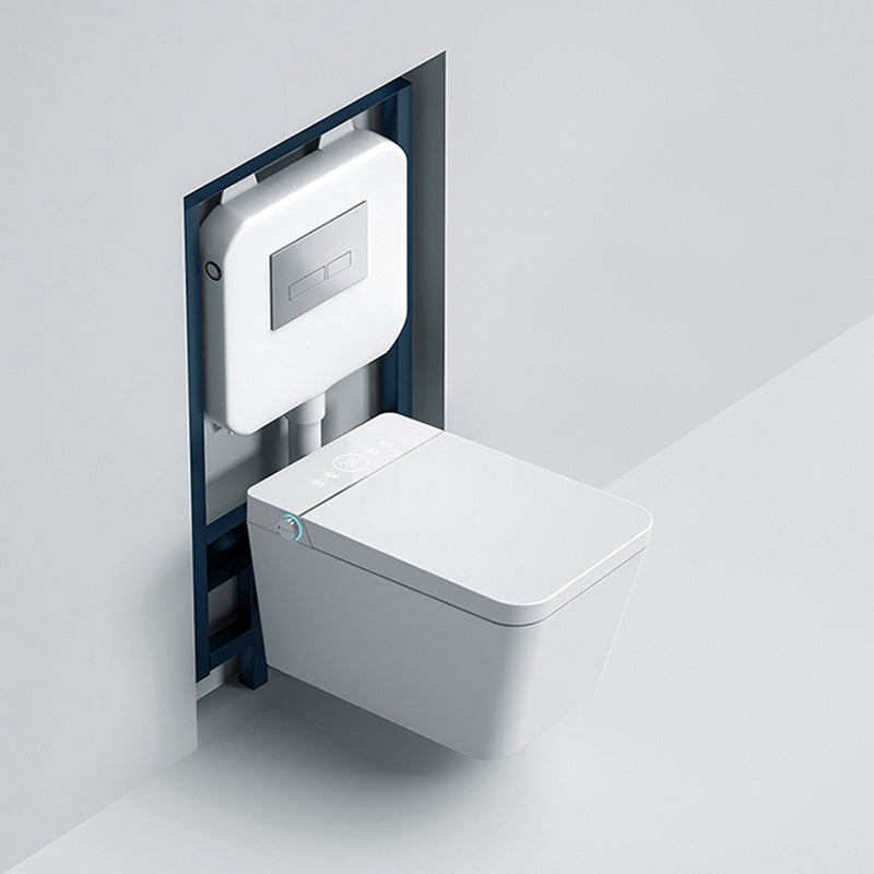Minimalist Wall Mounted Bidet Foot Sensor White Temperature Control Clearhalo 'Bathroom Remodel & Bathroom Fixtures' 'Bidets' 'Home Improvement' 'home_improvement' 'home_improvement_bidets' 'Toilets & Bidets' 7411736