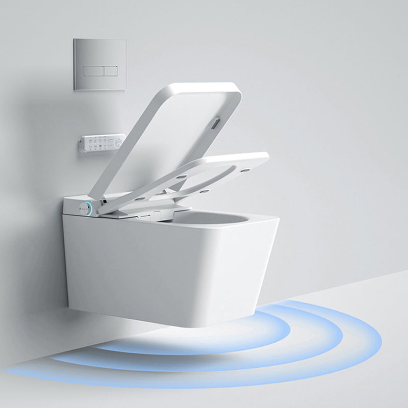 Minimalist Wall Mounted Bidet Foot Sensor White Temperature Control Clearhalo 'Bathroom Remodel & Bathroom Fixtures' 'Bidets' 'Home Improvement' 'home_improvement' 'home_improvement_bidets' 'Toilets & Bidets' 7411737