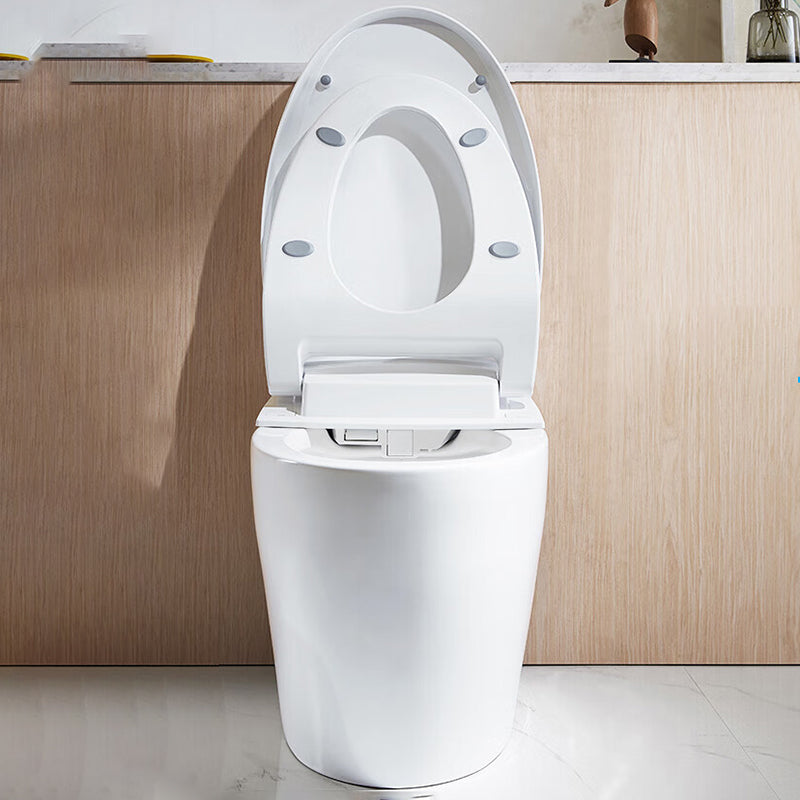 Antimicrobial Floor Mount Bidet Elongated All-In-One Toilet Seat Bidet with Heated Seat Clearhalo 'Bathroom Remodel & Bathroom Fixtures' 'Bidets' 'Home Improvement' 'home_improvement' 'home_improvement_bidets' 'Toilets & Bidets' 7413388