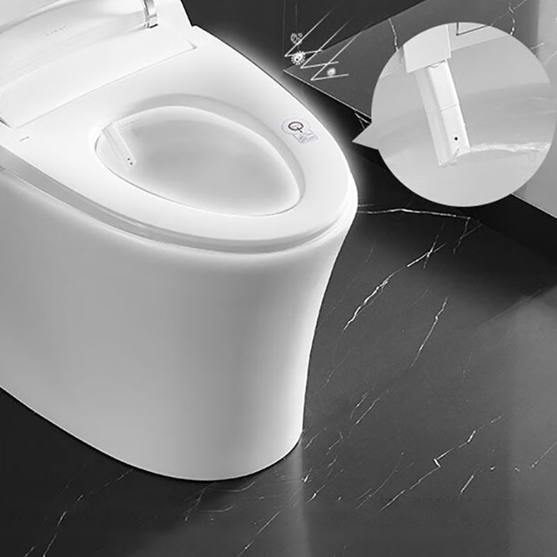 Antimicrobial Floor Mount Bidet Elongated All-In-One Toilet Seat Bidet with Heated Seat Clearhalo 'Bathroom Remodel & Bathroom Fixtures' 'Bidets' 'Home Improvement' 'home_improvement' 'home_improvement_bidets' 'Toilets & Bidets' 7413390