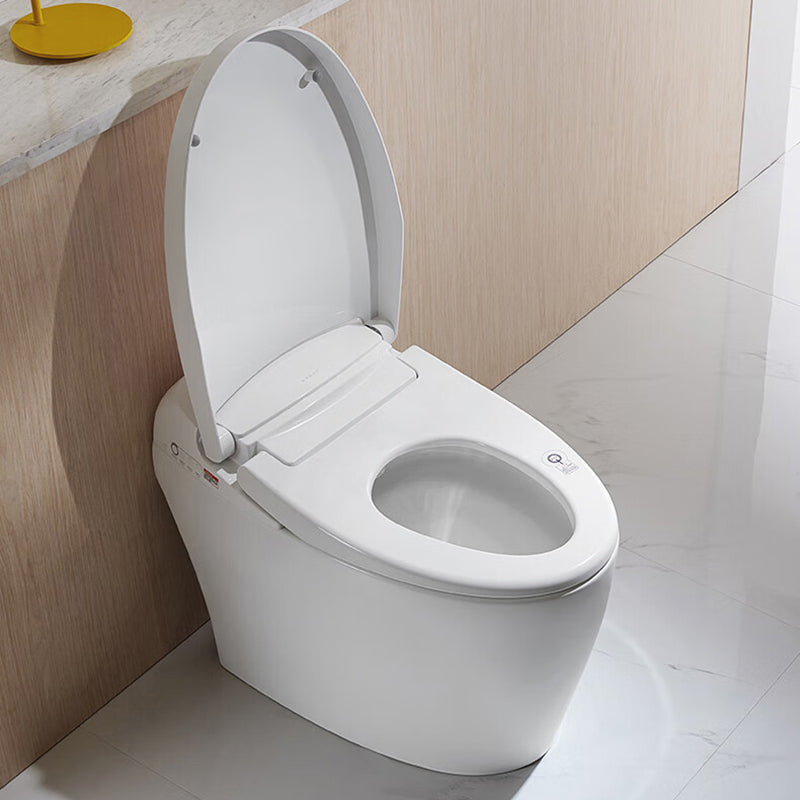 Antimicrobial Floor Mount Bidet Elongated All-In-One Toilet Seat Bidet with Heated Seat Clearhalo 'Bathroom Remodel & Bathroom Fixtures' 'Bidets' 'Home Improvement' 'home_improvement' 'home_improvement_bidets' 'Toilets & Bidets' 7413394