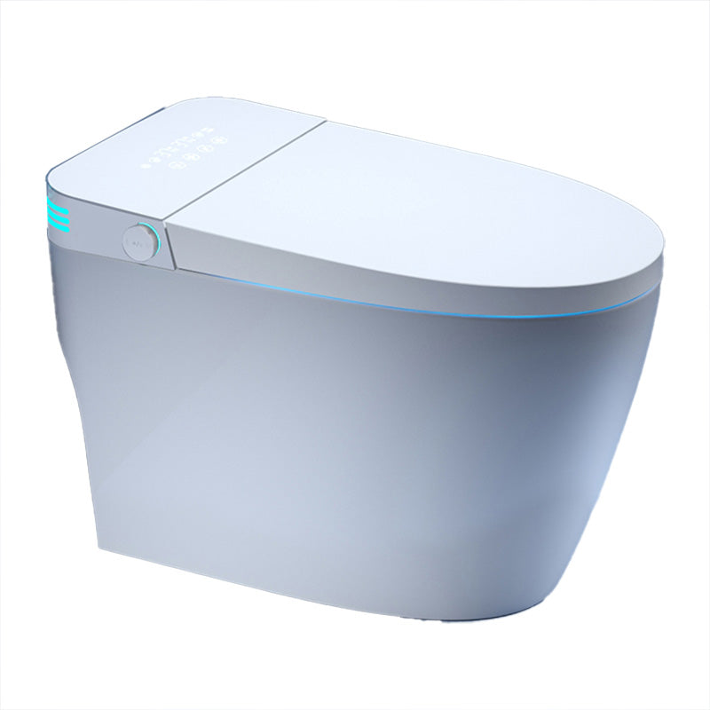 Contemporary White Floor Standing Bidet with Heated Seat and Foot Sensor Clearhalo 'Bathroom Remodel & Bathroom Fixtures' 'Bidets' 'Home Improvement' 'home_improvement' 'home_improvement_bidets' 'Toilets & Bidets' 7416698