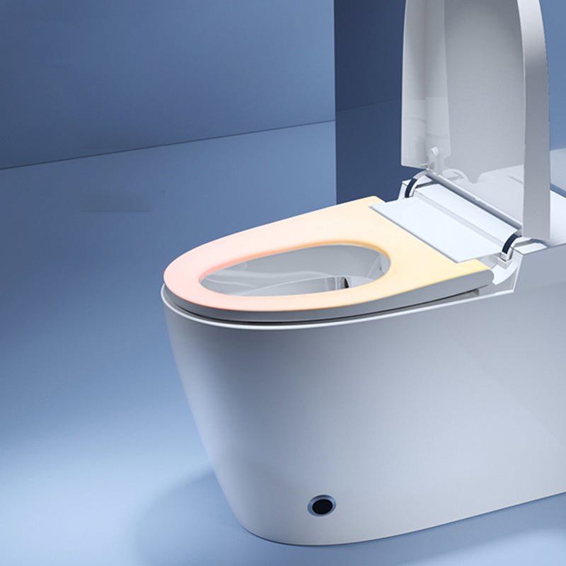 Contemporary White Floor Standing Bidet with Heated Seat and Foot Sensor Clearhalo 'Bathroom Remodel & Bathroom Fixtures' 'Bidets' 'Home Improvement' 'home_improvement' 'home_improvement_bidets' 'Toilets & Bidets' 7416699