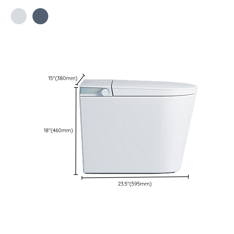 Floor Standing Bidet in White Elongated Whit with Unlimited Warm Water Clearhalo 'Bathroom Remodel & Bathroom Fixtures' 'Bidets' 'Home Improvement' 'home_improvement' 'home_improvement_bidets' 'Toilets & Bidets' 7416714