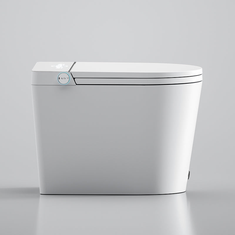 White Floor Mount Bidet Elongated Modern Vitreous China Bidets Clearhalo 'Bathroom Remodel & Bathroom Fixtures' 'Bidets' 'Home Improvement' 'home_improvement' 'home_improvement_bidets' 'Toilets & Bidets' 7416781