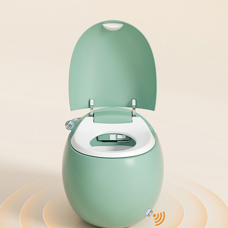 Round Smart Toilet Stain Resistant Floor Mount Bidet with Heated Seat Clearhalo 'Bathroom Remodel & Bathroom Fixtures' 'Bidets' 'Home Improvement' 'home_improvement' 'home_improvement_bidets' 'Toilets & Bidets' 7416844