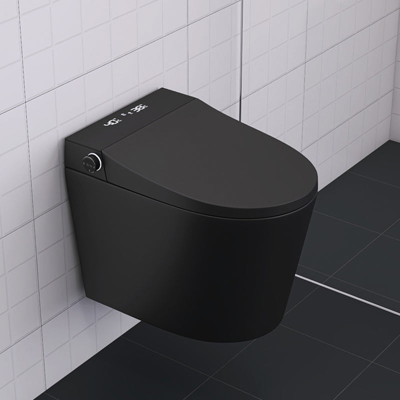 Smart Toilet Antimicrobial Foot Sensor Elongated Wall Hung Toilet Set Clearhalo 'Bathroom Remodel & Bathroom Fixtures' 'Bidets' 'Home Improvement' 'home_improvement' 'home_improvement_bidets' 'Toilets & Bidets' 7416863