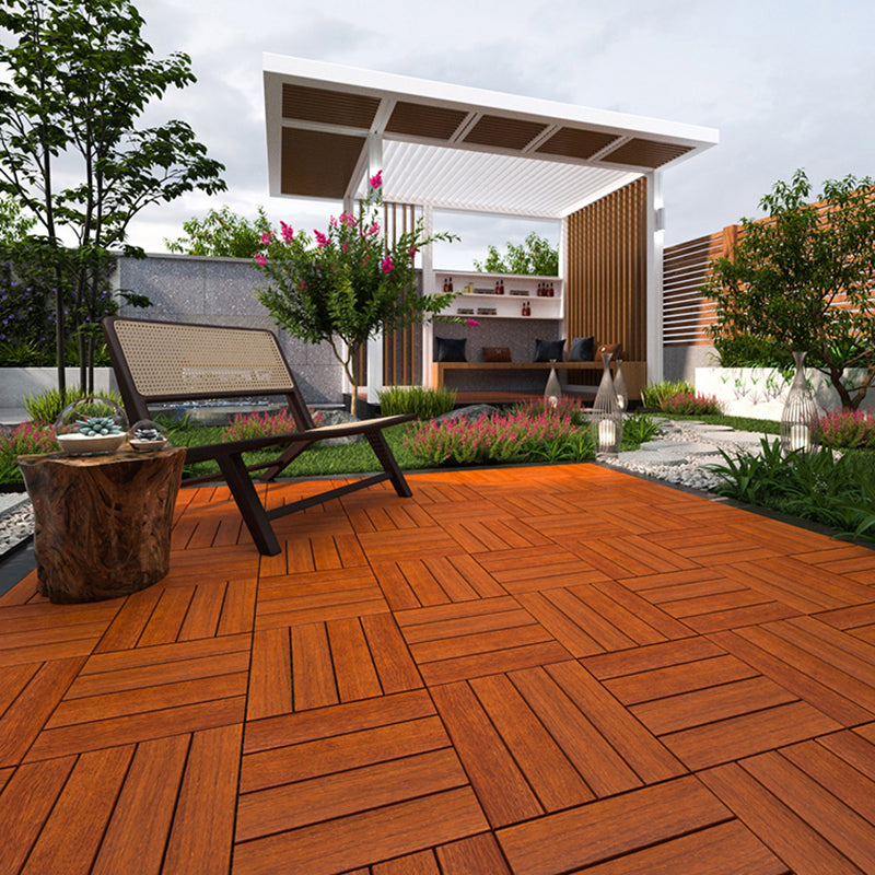 Outdoor Laminate Floor Wooden Square Scratch Resistant Stripe Composite Laminate Floor Clearhalo 'Flooring 'Home Improvement' 'home_improvement' 'home_improvement_laminate_flooring' 'Laminate Flooring' 'laminate_flooring' Walls and Ceiling' 7417800