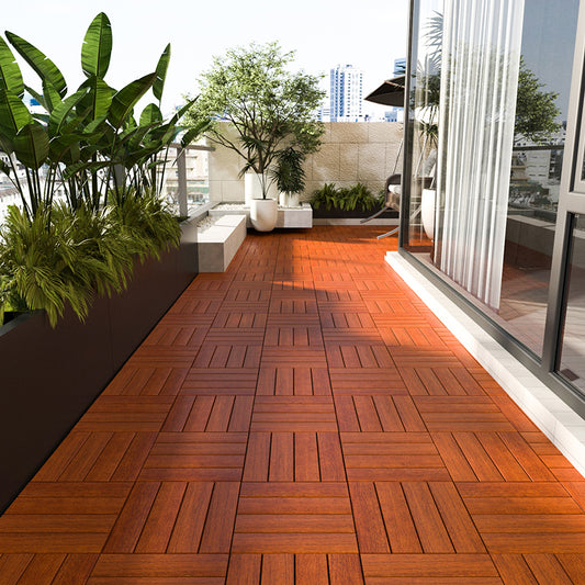 Outdoor Laminate Floor Wooden Square Scratch Resistant Stripe Composite Laminate Floor Clearhalo 'Flooring 'Home Improvement' 'home_improvement' 'home_improvement_laminate_flooring' 'Laminate Flooring' 'laminate_flooring' Walls and Ceiling' 7417802