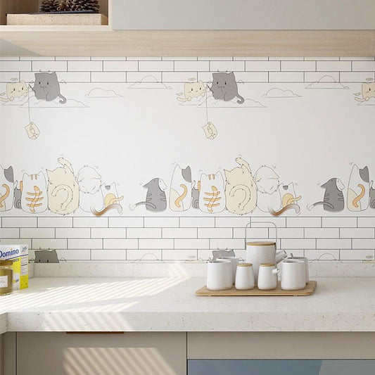 Modern Peel and Stick Backsplash Tile PVC Rectangular Wallpaper Clearhalo 'Flooring 'Home Improvement' 'home_improvement' 'home_improvement_peel_stick_blacksplash' 'Peel & Stick Backsplash Tile' 'peel_stick_blacksplash' 'Walls & Ceilings' Walls and Ceiling' 7418717