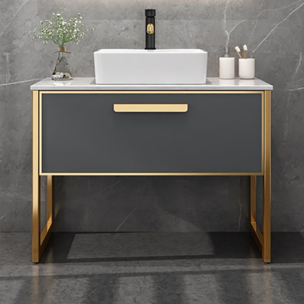 Glam Freestanding Bathroom Sink Vanity Faucet Included Bathroom Vanity Clearhalo 'Bathroom Remodel & Bathroom Fixtures' 'Bathroom Vanities' 'bathroom_vanities' 'Home Improvement' 'home_improvement' 'home_improvement_bathroom_vanities' 7419608