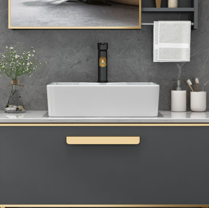 Glam Freestanding Bathroom Sink Vanity Faucet Included Bathroom Vanity Clearhalo 'Bathroom Remodel & Bathroom Fixtures' 'Bathroom Vanities' 'bathroom_vanities' 'Home Improvement' 'home_improvement' 'home_improvement_bathroom_vanities' 7419616