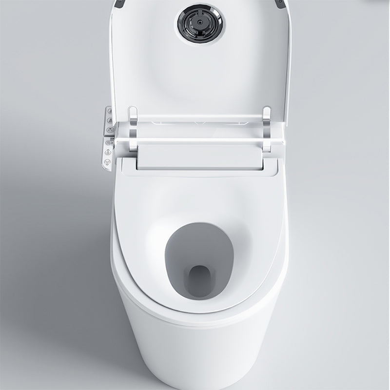 Contemporary Floor Standing Bidet Foot Sensor White Ceramic Elongated Heated Seat Clearhalo 'Bathroom Remodel & Bathroom Fixtures' 'Bidets' 'Home Improvement' 'home_improvement' 'home_improvement_bidets' 'Toilets & Bidets' 7421338