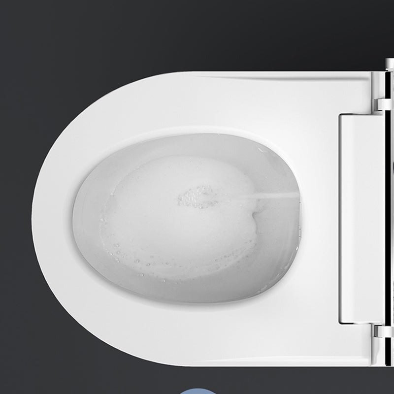 Contemporary Wall Mounted Bidet Elongated Foot Sensor Ceramic White Clearhalo 'Bathroom Remodel & Bathroom Fixtures' 'Bidets' 'Home Improvement' 'home_improvement' 'home_improvement_bidets' 'Toilets & Bidets' 7421364