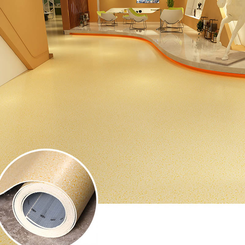 Modern Style PVC Flooring Waterproof Fire Resistant PVC Flooring Yellow Clearhalo 'Flooring 'Home Improvement' 'home_improvement' 'home_improvement_vinyl_flooring' 'Vinyl Flooring' 'vinyl_flooring' Walls and Ceiling' 7421703