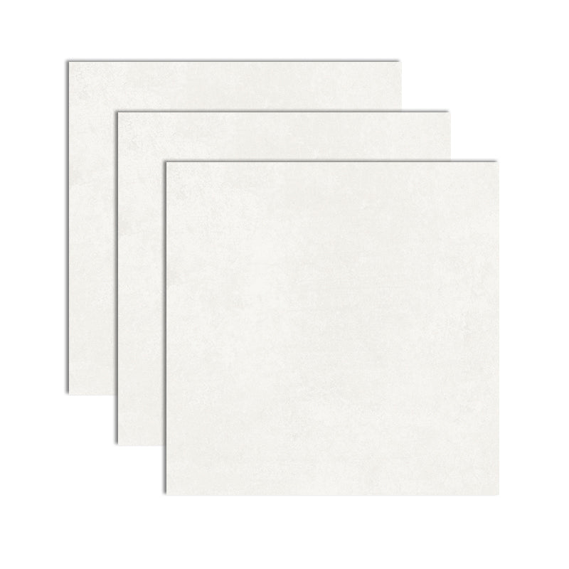 Rectangle Floor Tile Pure Color Straight Edge Floor Tile for Living Room Cream White 31"L x 31"W Clearhalo 'Floor Tiles & Wall Tiles' 'floor_tiles_wall_tiles' 'Flooring 'Home Improvement' 'home_improvement' 'home_improvement_floor_tiles_wall_tiles' Walls and Ceiling' 7422859