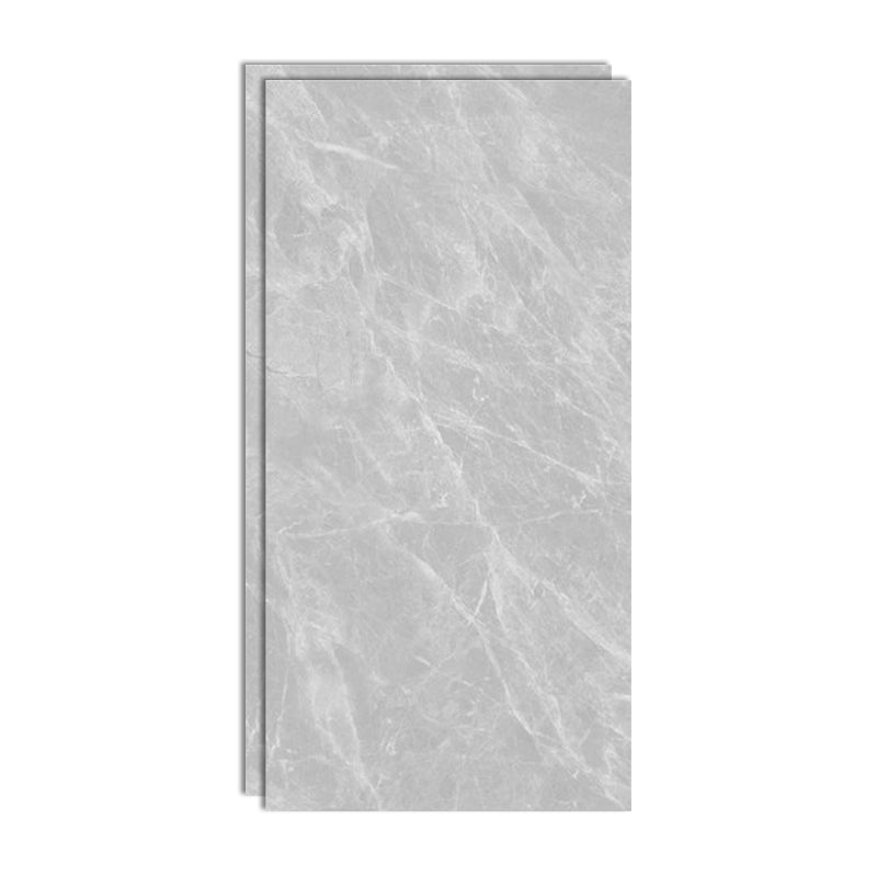 Floor and Wall Tile Marble Print Living Room Porcelain Indoor Floor Tile Milk Gray Clearhalo 'Floor Tiles & Wall Tiles' 'floor_tiles_wall_tiles' 'Flooring 'Home Improvement' 'home_improvement' 'home_improvement_floor_tiles_wall_tiles' Walls and Ceiling' 7423177