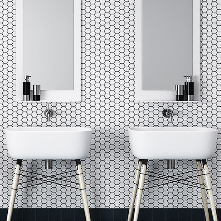 Wall and Floor Tile Straight Edge Geometric Pattern Wall and Floor Tile Clearhalo 'Floor Tiles & Wall Tiles' 'floor_tiles_wall_tiles' 'Flooring 'Home Improvement' 'home_improvement' 'home_improvement_floor_tiles_wall_tiles' Walls and Ceiling' 7424120