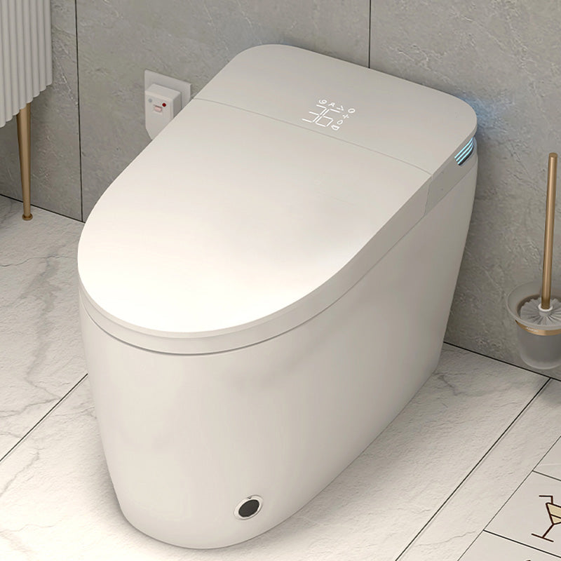 Contemporary Floor Standing Bidet in White Vitreous China Bidets Clearhalo 'Bathroom Remodel & Bathroom Fixtures' 'Bidets' 'Home Improvement' 'home_improvement' 'home_improvement_bidets' 'Toilets & Bidets' 7429679