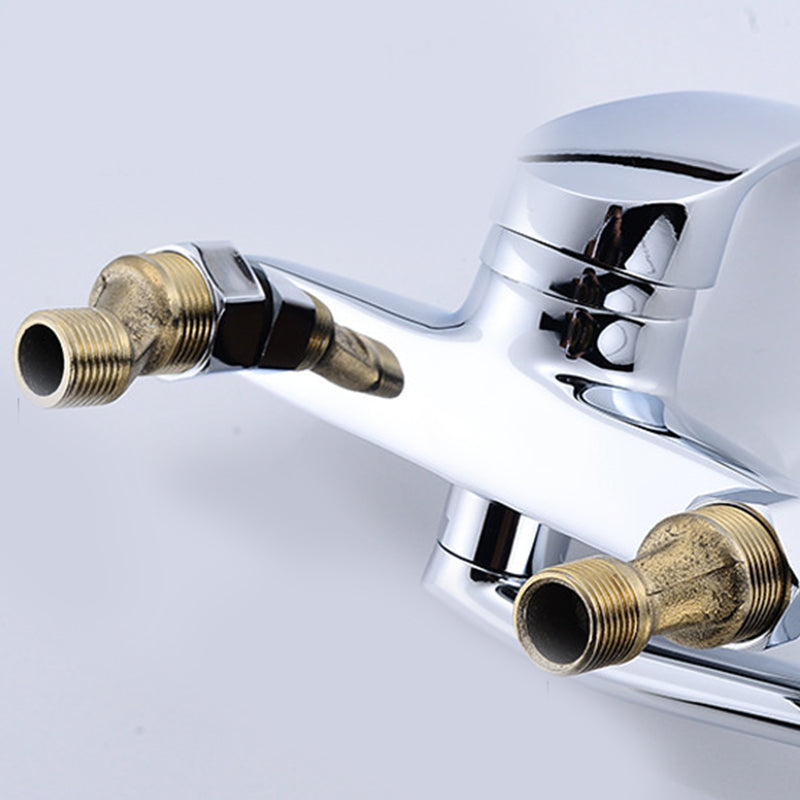 Contemporary Single Handle Kitchen Faucet Wall Mounted Two Holds Bar Faucet Clearhalo 'Home Improvement' 'home_improvement' 'home_improvement_kitchen_faucets' 'Kitchen Faucets' 'Kitchen Remodel & Kitchen Fixtures' 'Kitchen Sinks & Faucet Components' 'kitchen_faucets' 7432047