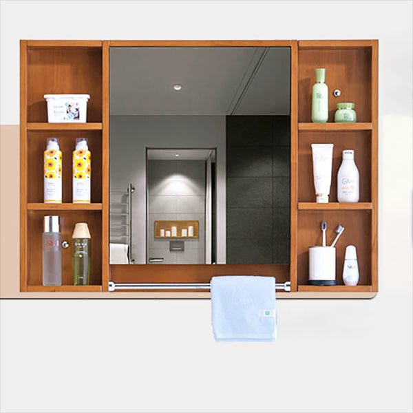 Mid Century Modern Sink Vanity Wood Wall Mount Bathroom Vanity with Mirror Clearhalo 'Bathroom Remodel & Bathroom Fixtures' 'Bathroom Vanities' 'bathroom_vanities' 'Home Improvement' 'home_improvement' 'home_improvement_bathroom_vanities' 7433199