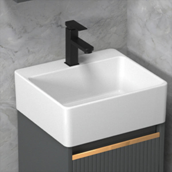 Glam Metal Sink Vanity Wall Mount Faucet Included Bathroom Vanity Clearhalo 'Bathroom Remodel & Bathroom Fixtures' 'Bathroom Vanities' 'bathroom_vanities' 'Home Improvement' 'home_improvement' 'home_improvement_bathroom_vanities' 7433299