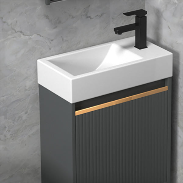 Glam Metal Sink Vanity Wall Mount Faucet Included Bathroom Vanity Clearhalo 'Bathroom Remodel & Bathroom Fixtures' 'Bathroom Vanities' 'bathroom_vanities' 'Home Improvement' 'home_improvement' 'home_improvement_bathroom_vanities' 7433312