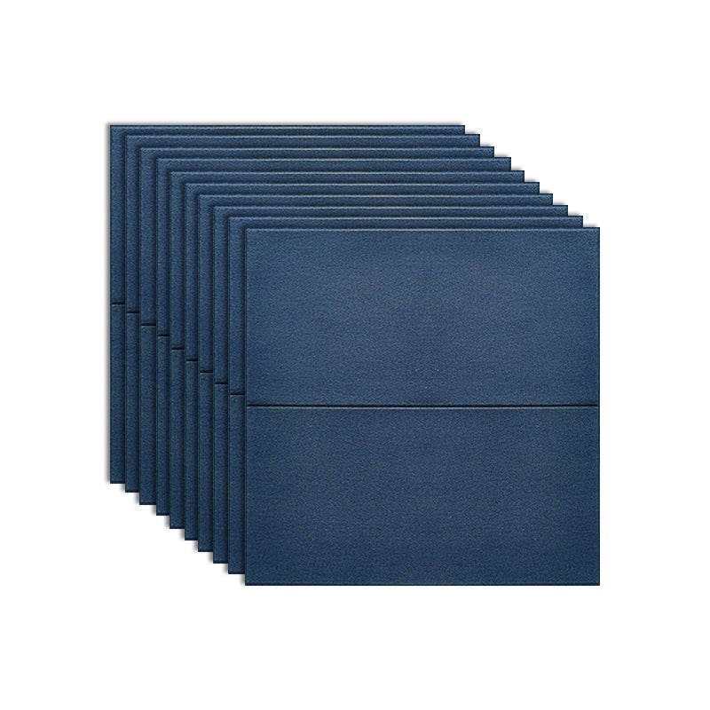 Waterproof Wall Access Panel Modern Simple Wall Access Panel for Living Room Dark Blue 10-Piece Set Clearhalo 'Flooring 'Home Improvement' 'home_improvement' 'home_improvement_wall_paneling' 'Wall Paneling' 'wall_paneling' 'Walls & Ceilings' Walls and Ceiling' 7434501